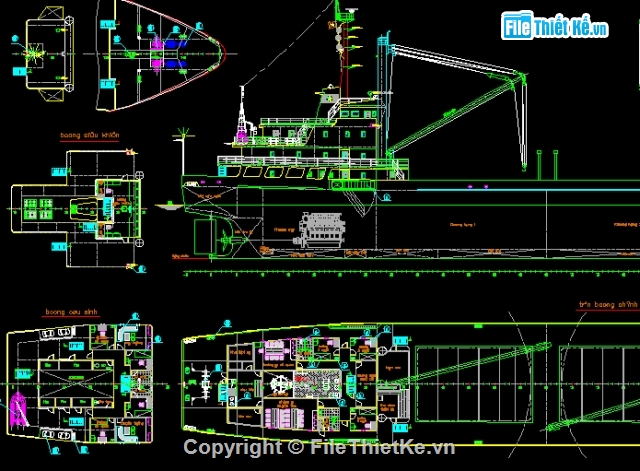 tầu thủy,tầu 3800 tấn,cad tầu thủy